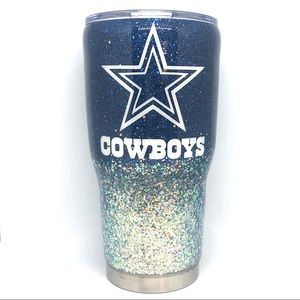 Dallas Cowboys glitter tumbler